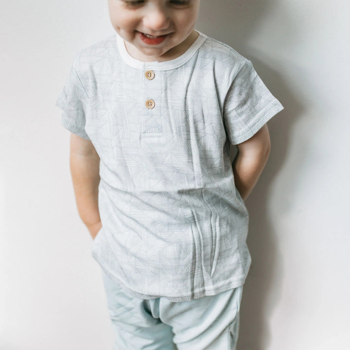 Kays + Kins Henley Tee