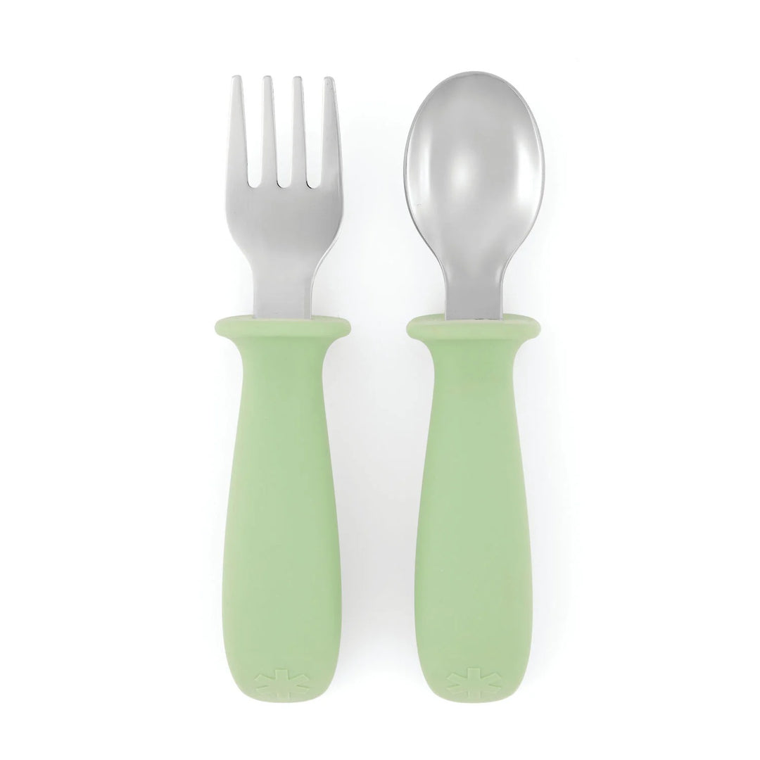 Skip Hop Besties Squad Fork And Spoon Set Green