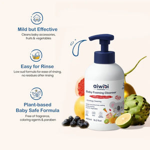 Aiwibi Baby Natural Plant Based Foaming Cleanser (480ml x 1 Unit)