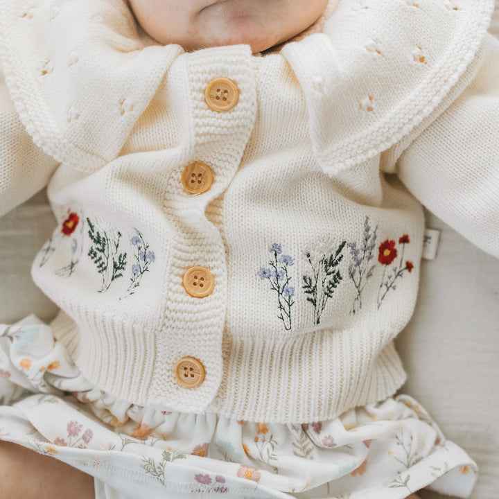 Kays + Kins Embroidered Cardigan