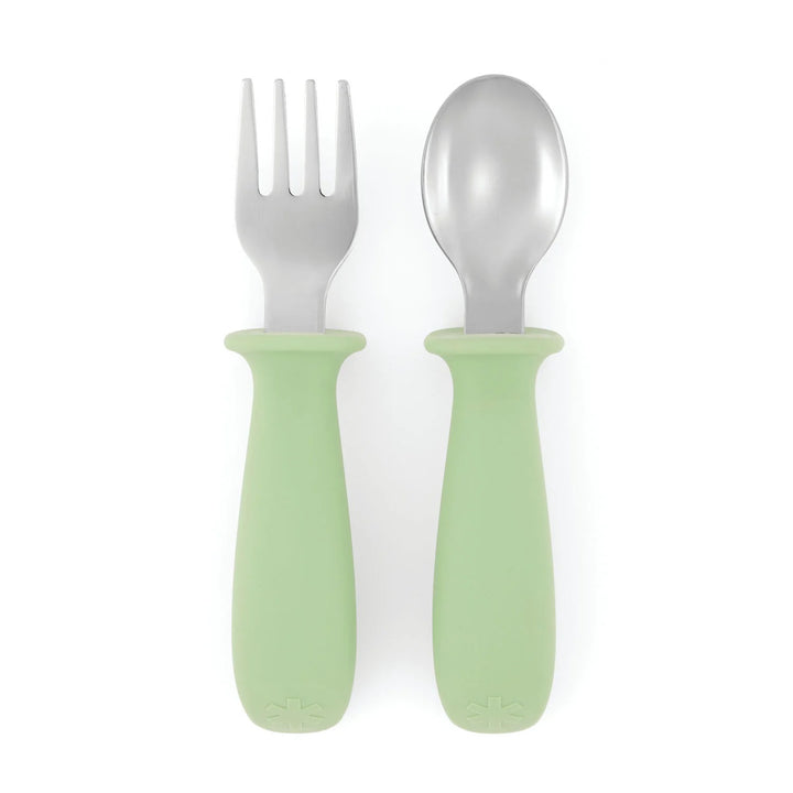 Skip Hop Besties Squad Fork And Spoon Set Green