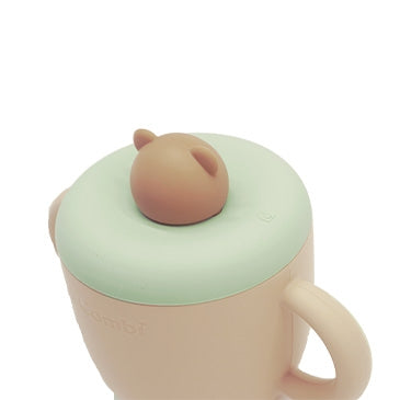 Combi Silicon Bear Straw Cup & Lid