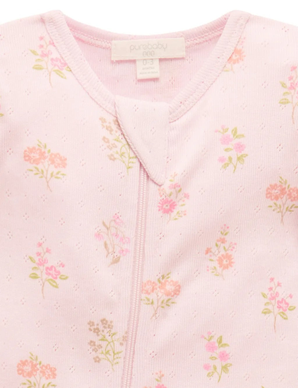 Purebaby Organic Zip Growsuit