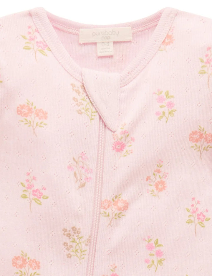 Purebaby Organic Zip Growsuit