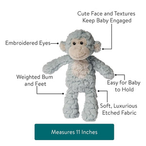 Mary Meyer Putty Nursery Seafoam Monkey-11"