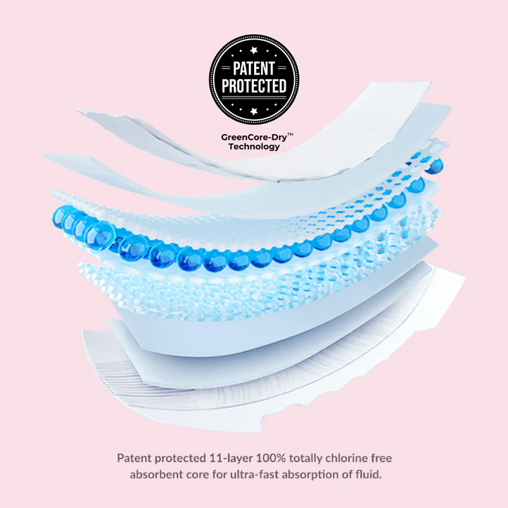 Applecrumby® AirPlus Overnight Tape Diapers (4 Mega Packs / 1 Carton)