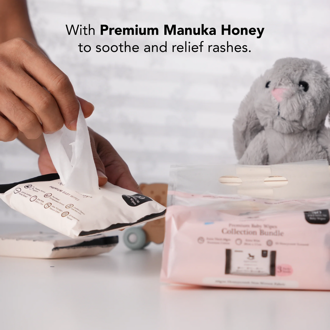 Applecrumby Extra Thick Honey Baby Wipes 10S