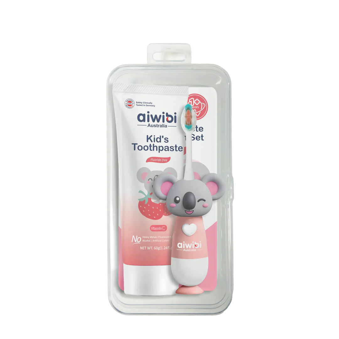 Aiwibi Kid's Toothpaste & Toothbrush (1 Set)