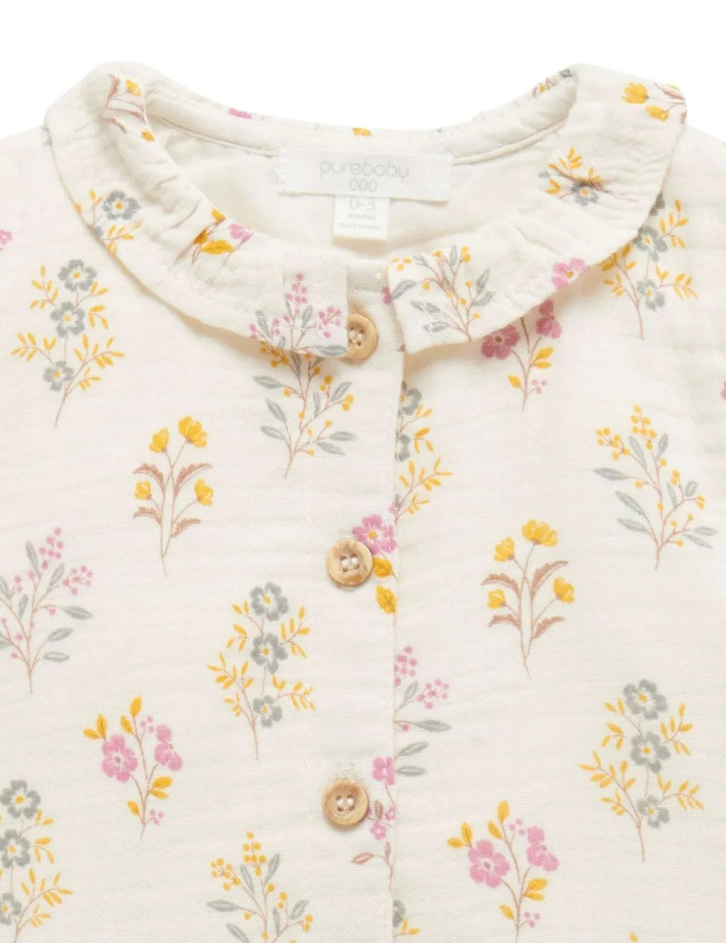 Purebaby Crinkle Cotton Growsuit
