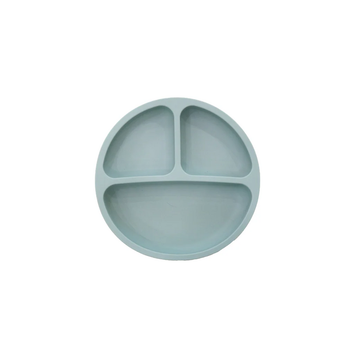 Little Rei Silicone Round Plate - Sage