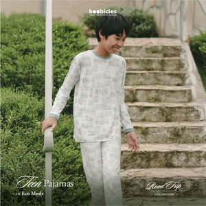 Koobicles Kid Pajamas TENCEL™ "Road Trip" in Eco Mode
