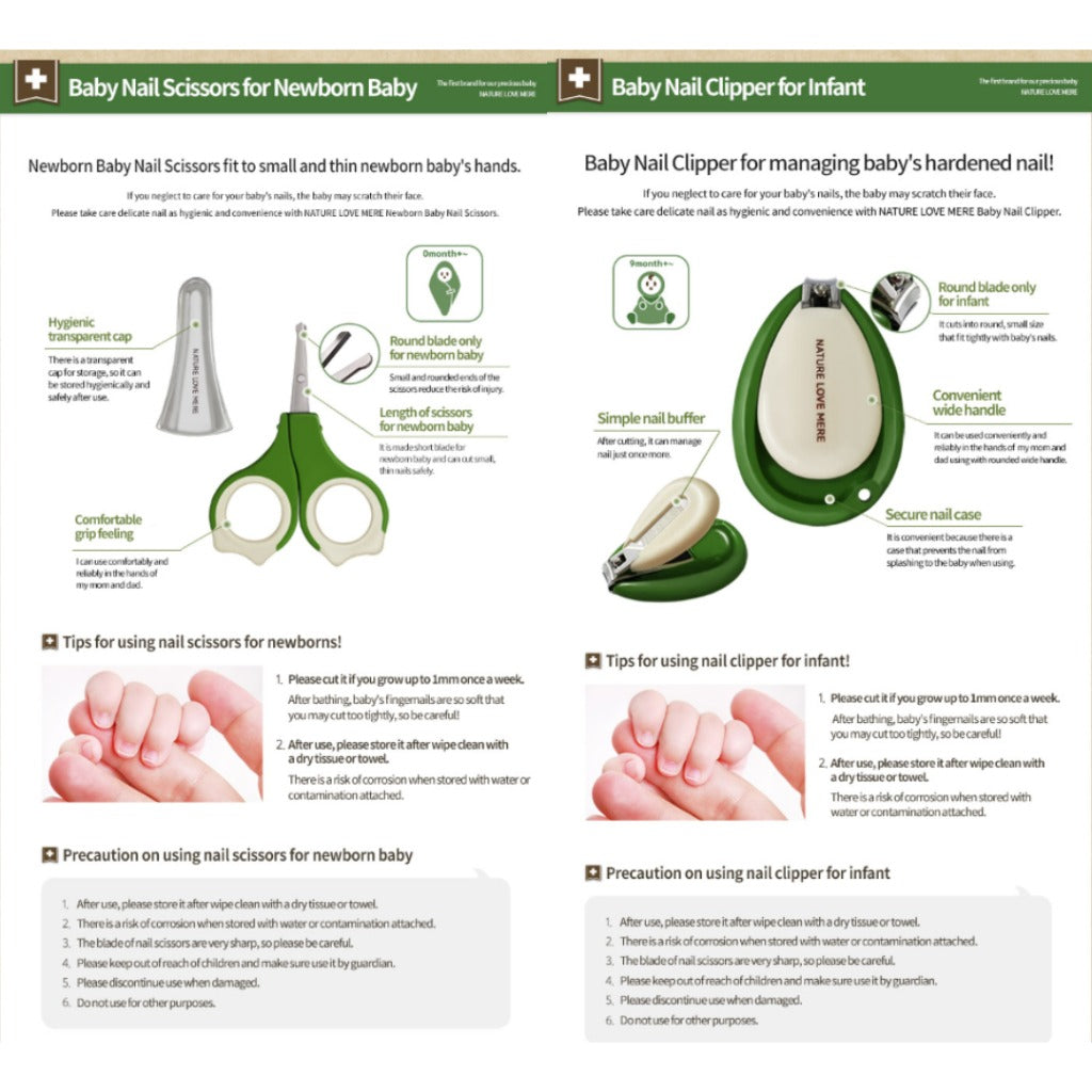 Nature Love Mere Baby Manicure 2 Set (Case)