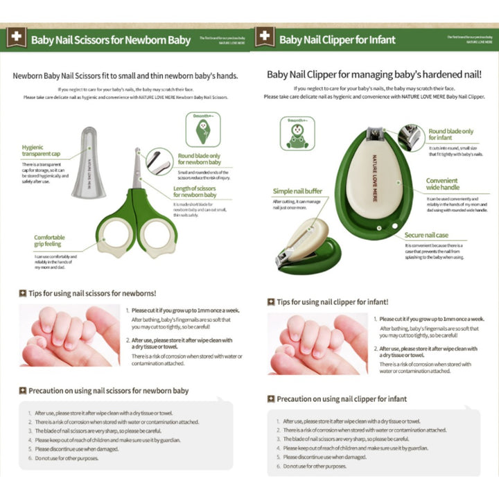 Nature Love Mere Baby Manicure 2 Set (Case)