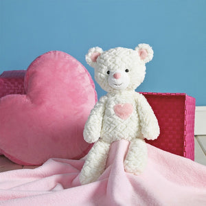 Mary Meyer Putty Valentine Warm & Fuzzy Teddy 17"