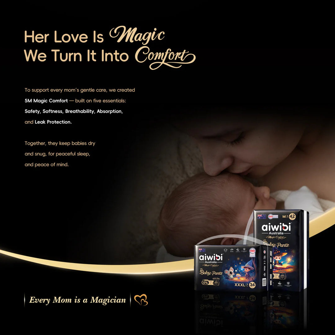 Aiwibi Baby Diapers Magic Comfort ( Tape/Pants )