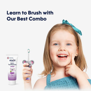 Aiwibi Kid's Toothpaste & Toothbrush (1 Set)