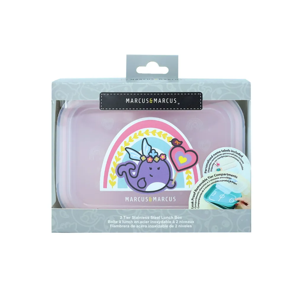 Marcus & Marcus - 2-Tier Stainless Steel Lunch Box