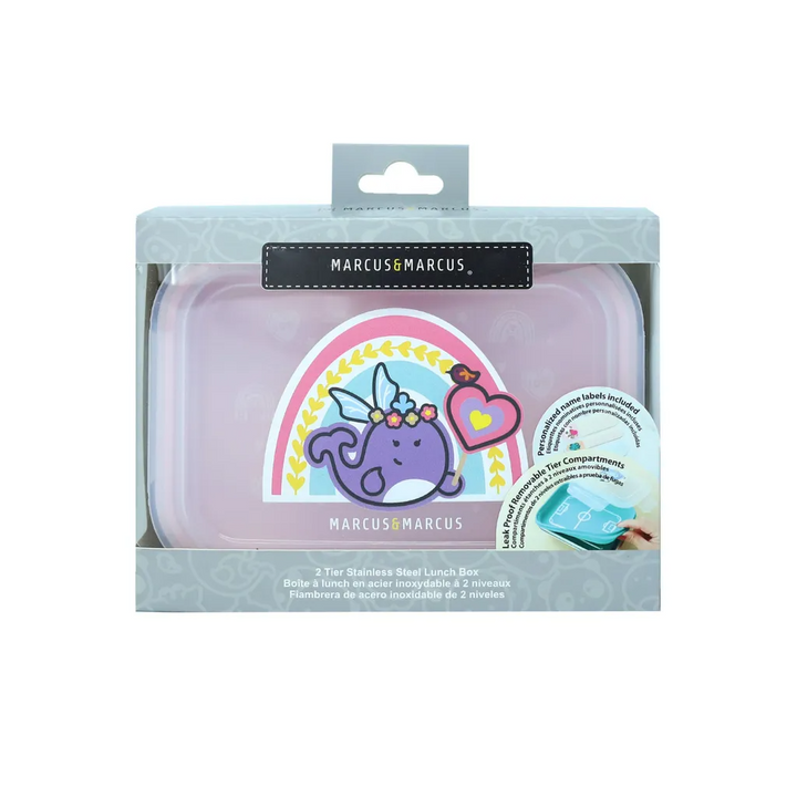 Marcus & Marcus - 2-Tier Stainless Steel Lunch Box