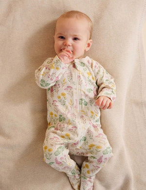 Purebaby 2 Pack Digital Zip Growsuit