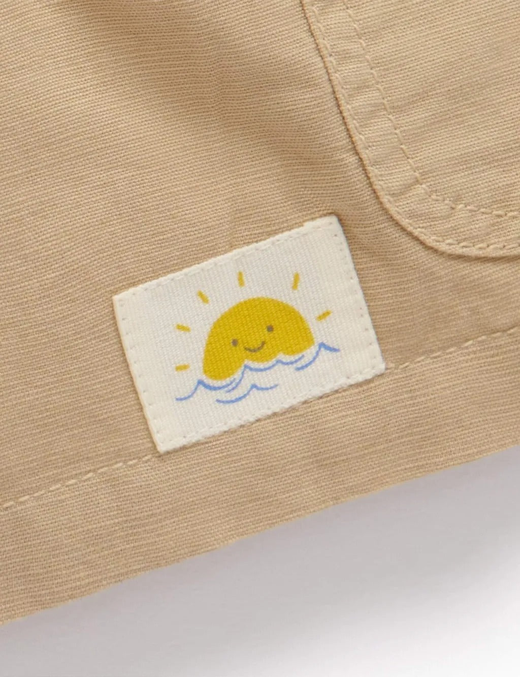 Purebaby Organic Linen Blend Driftwood Shorts