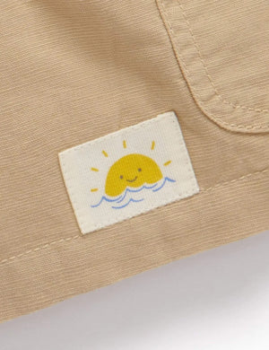 Purebaby Organic Linen Blend Driftwood Shorts