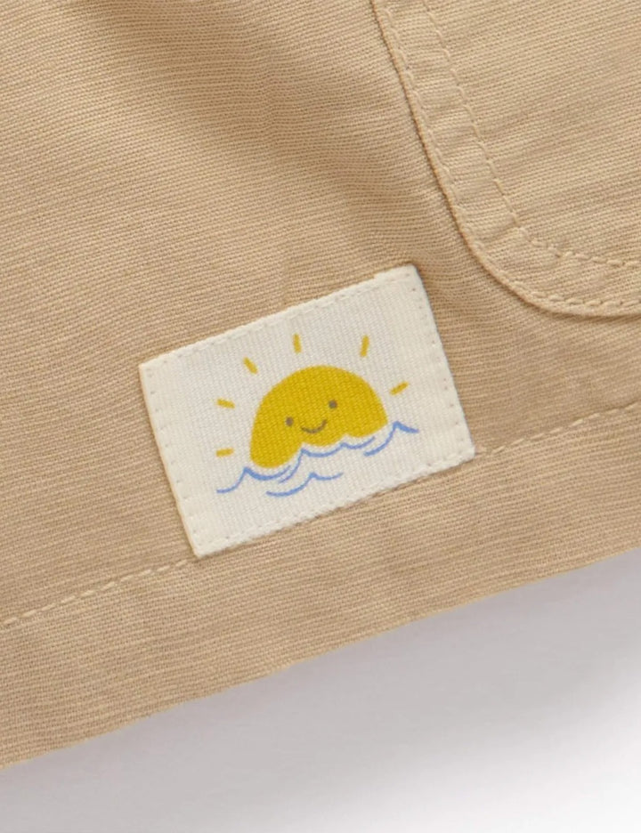 Purebaby Organic Linen Blend Driftwood Shorts