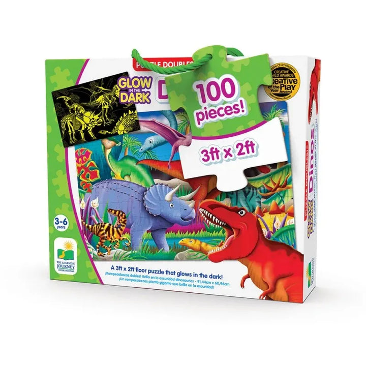 The Learning Journey Puzzle Doubles Glow in the Dark (100Pcs)