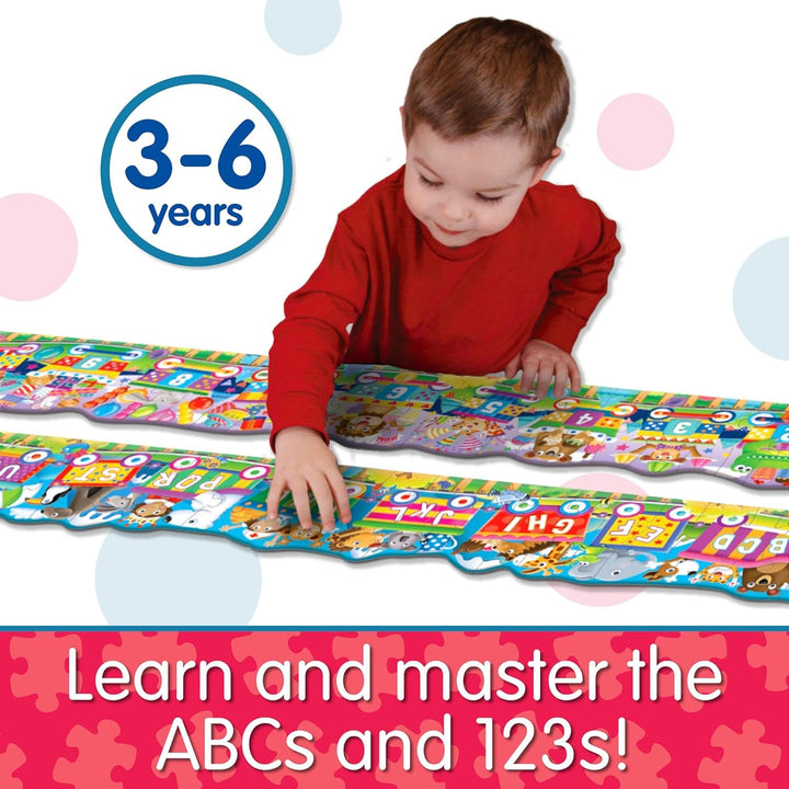 The Learning Journey Giant ABC & 123 Train Puzzle