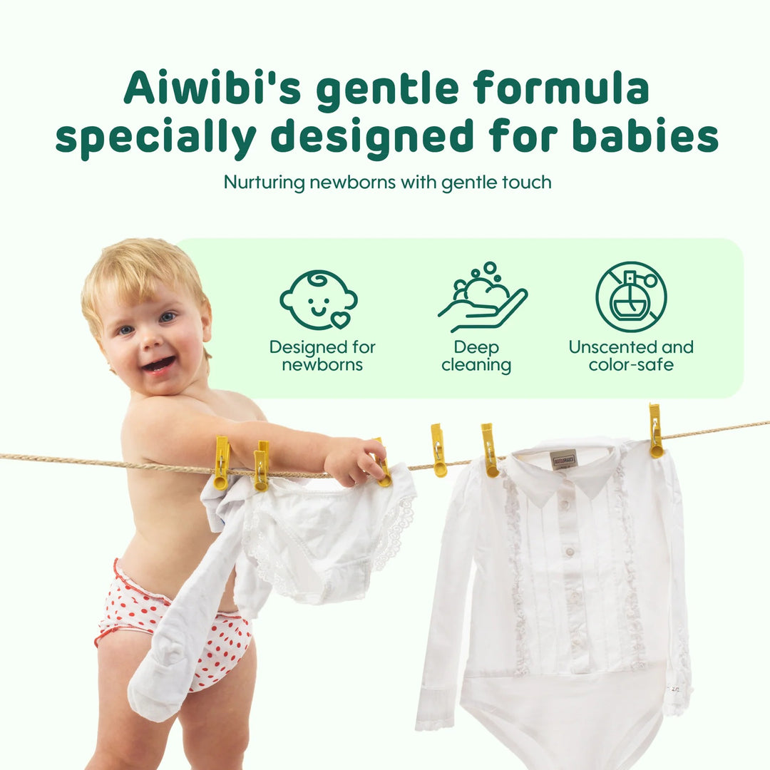 Aiwibi Baby Premium Laundry Wash (1000ml x 1 Unit)