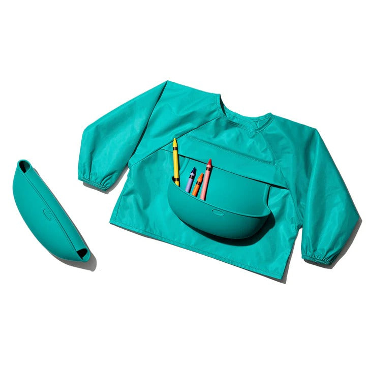 Oxo Tot Sleeved Bib Teal