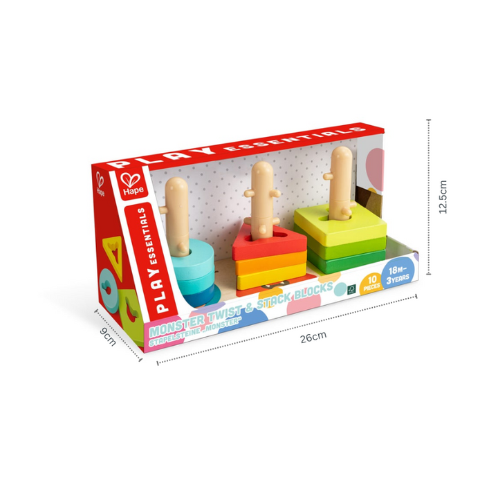 Hape Monster Twist & Stack Blocks