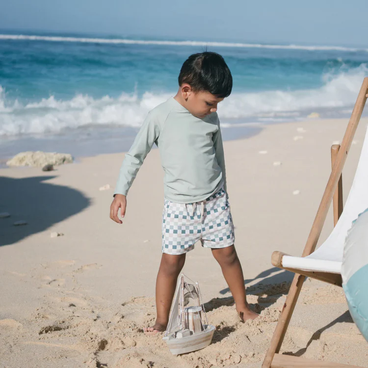 Joey&Mom Check & Chill Swimwear Set