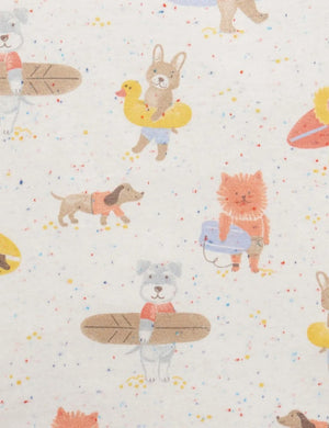Purebaby Organic Relaxed Print Tee - Surfing Dogs
