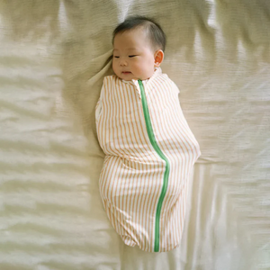 Hamako Tencel Striped Rose (SR) Simple Swaddle