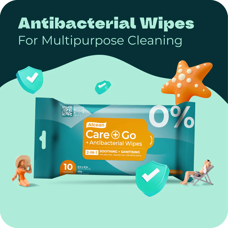 Alcean Antibacterial Classic Wipes