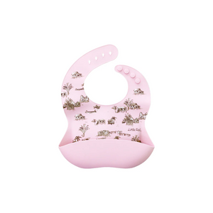 Little Rei Silicone Bib - Rustic - Lilac