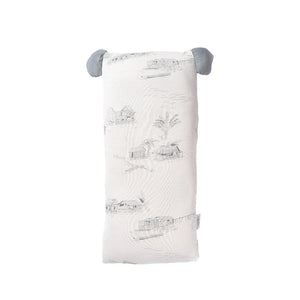 Little Rei Rustic Grey Plush Pillow