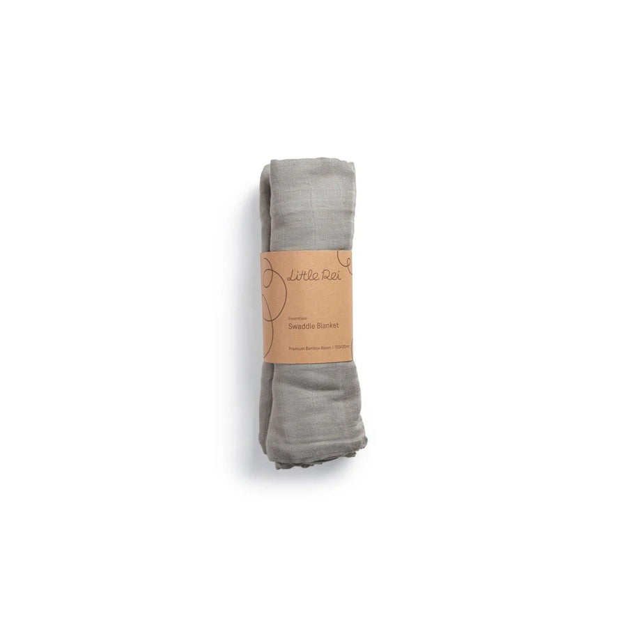 Little Rei Bamboo Swaddle Single - Light Grey 120X120cm