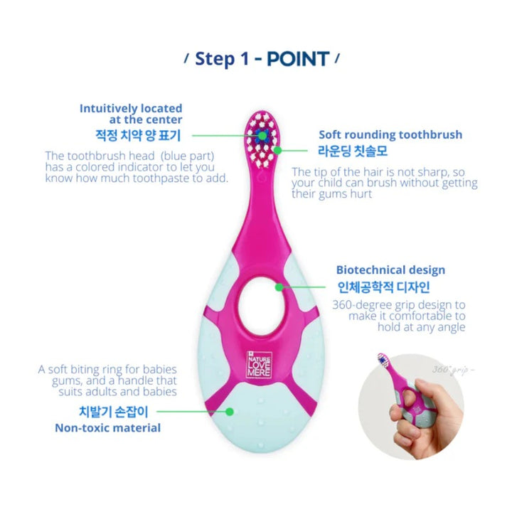Nature Love Mere Easy Grip Animal Baby Tooth Brush