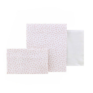 Cambrass 3 Piece Flat Basket Sheet Set 80x120x1cm Fresco Pink
