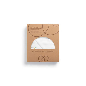 Little Rei Bamboo Hooded Towel + Wash Cloth - Outdoor 75X75cm