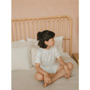 Hamako Tencel Striped Fog (SF) Short Set