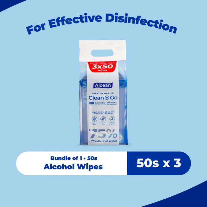 Alcean 75% Alcohol Classic Wipes