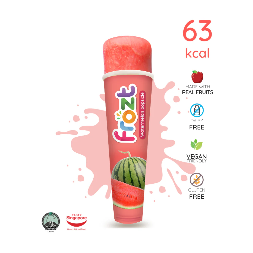 Frozt Watermelon Real Fruit Popsicle - image 2 - Happikiddo.com