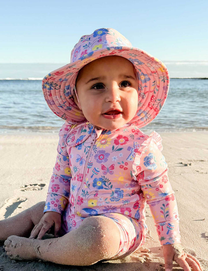 Purebaby Broad Brim Swim Hat - Fiesta Print