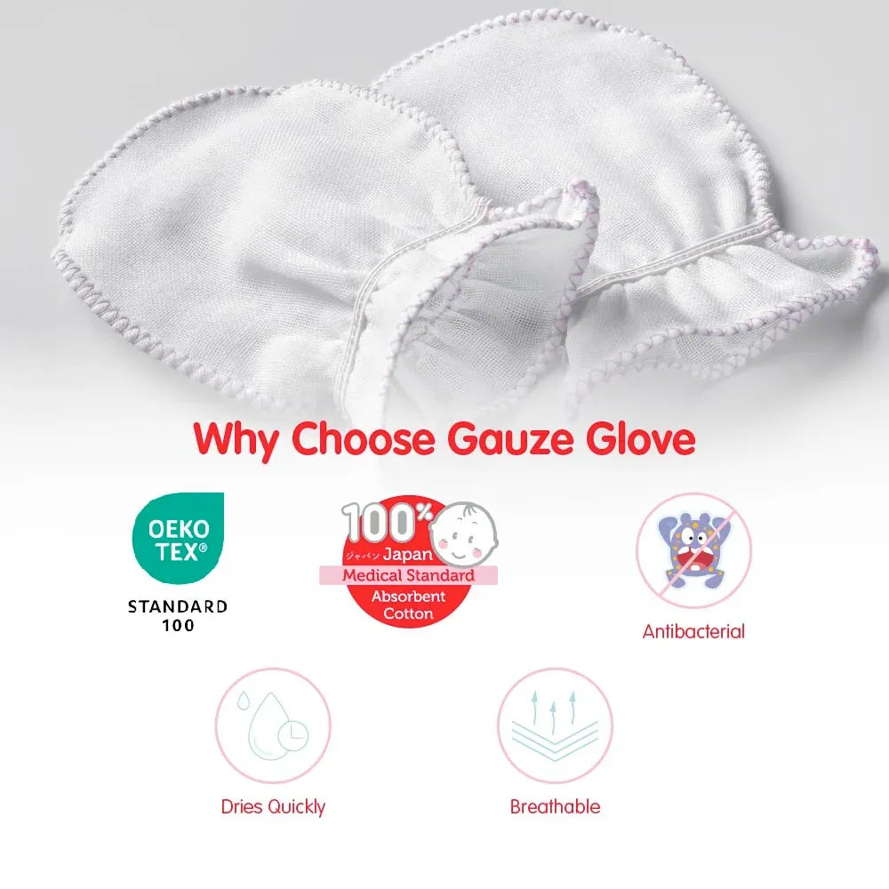 Suzuran Baby Gauze Gloves 2 pairs