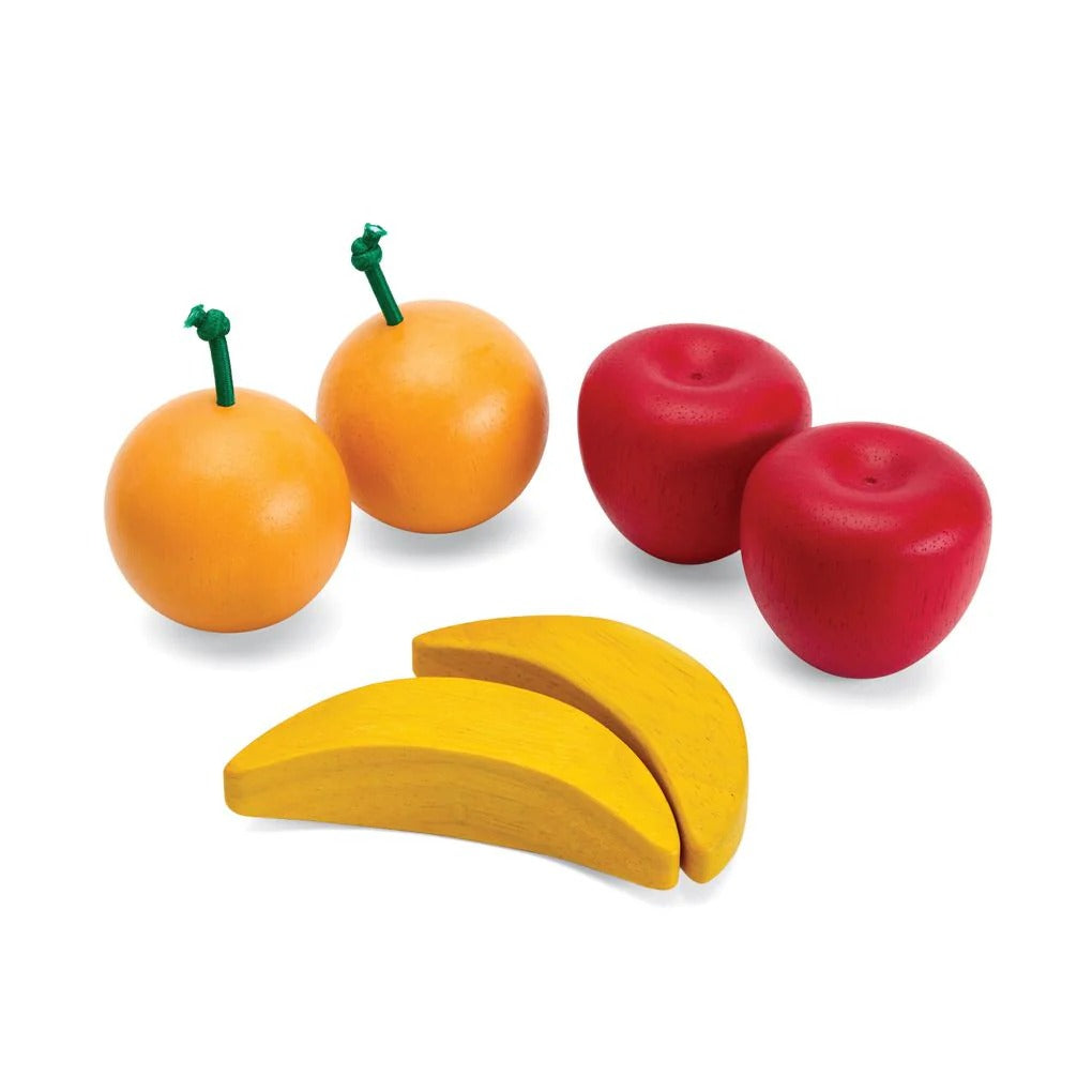 PlanToys Fresh Produce Set A (Apples, Oranges & Bananas)