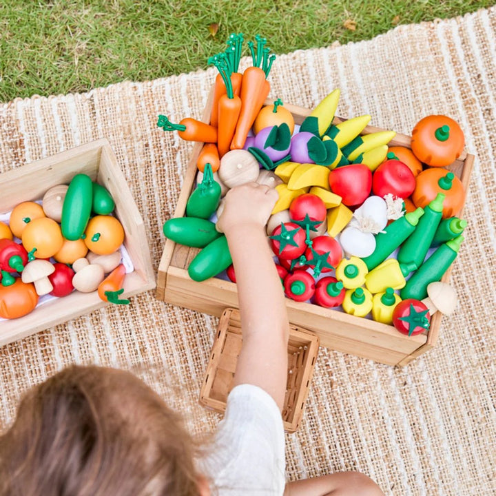 PlanToys Fresh Produce Set E (Cucumbers, Onions & Pumpkins)