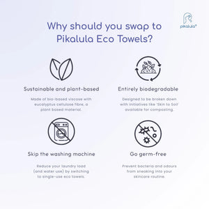 Pikalula Mom Eco Towel XL 50pcs Jumbo Pack