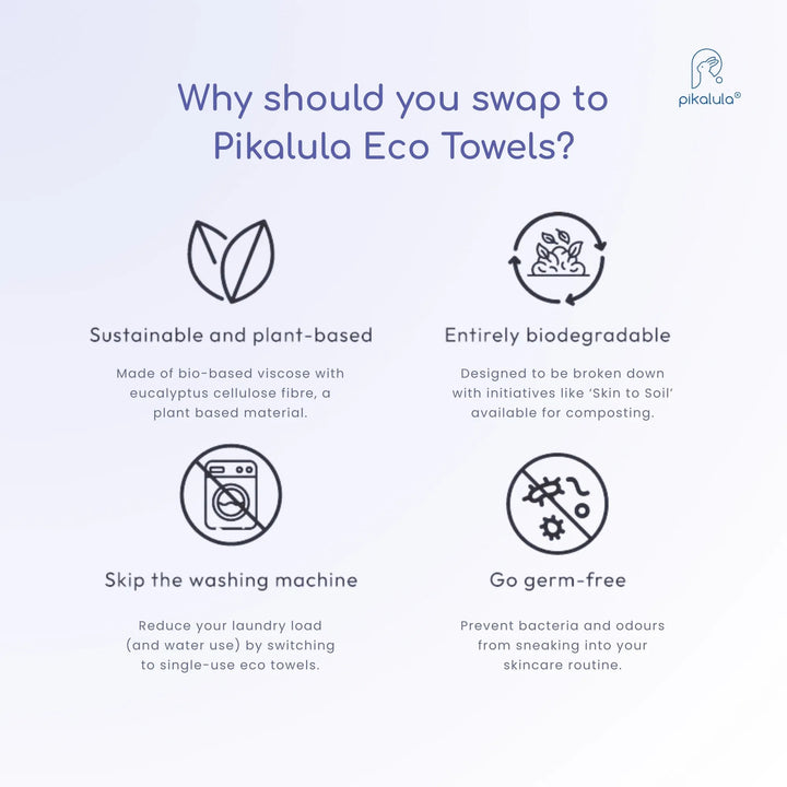 Pikalula Mom Eco Towel XL 50pcs Jumbo Pack